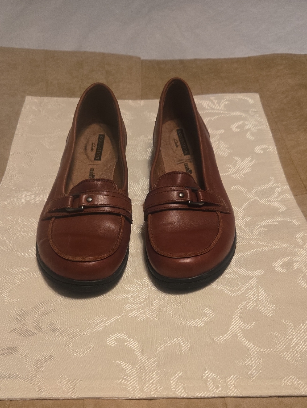 Clarks Womens Loafers Brown Size 10